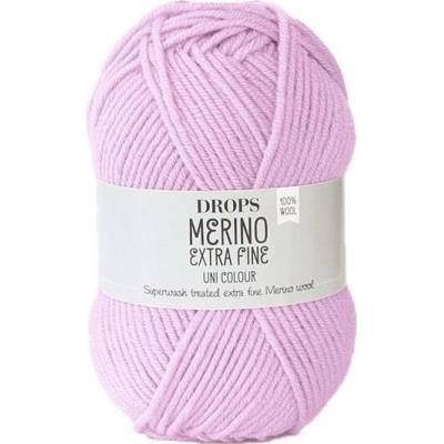 Příze DROPS Merino Extra Fine uni color 16 - světlá růžová