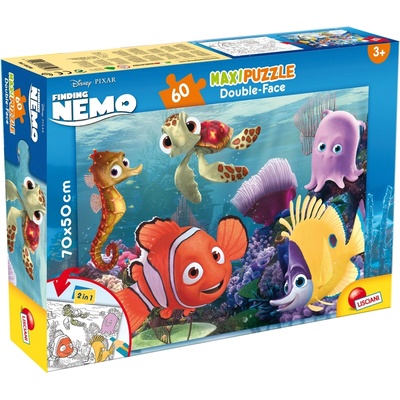 Lisciani Двулицев пъзел Lisciani - Finding Nemo, 60 части (LI48243)