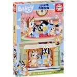 Educa Детски дървен пъзел Educa от 2 x 16 части - Блуи (EDU20347) - baby