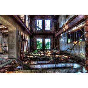 DIMEX ART Флизелинов фототапет разрушена мелница 375 x 250 см