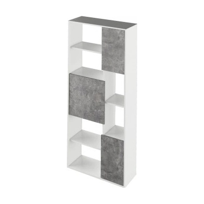 Kondela Regál ULIMI bílá/beton