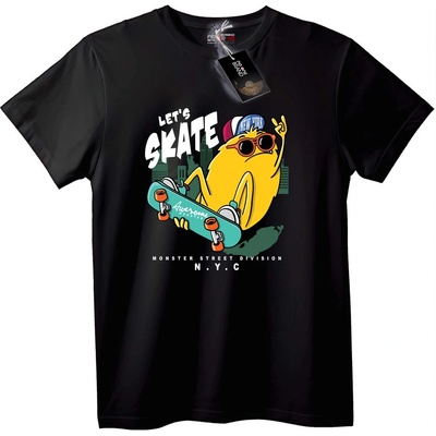 NOONEBRAND Тениска Skate Monster от Ню Йорк - 7XL, Black