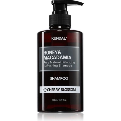 KUNDAL Honey & Macadamia Cherry Blossom prírodný šampón pre suché a poškodené vlasy 500 ml