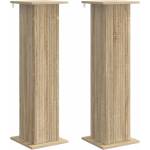 vidaXL Стойка за растения 2 бр. Дъб сонома 30, 5 x 30 x 100, 5 см (899749)
