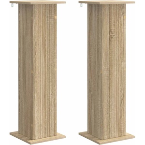 vidaXL Стойка за растения 2 бр. Дъб сонома 30, 5 x 30 x 100, 5 см (899749)