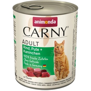Animonda CARNY Cat Adult говеждо, пуйка + заек 800 г