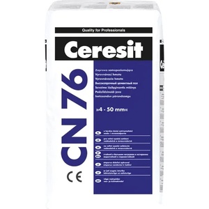 CERESIT ЗАМАЗКА cn76 САМОРАЗЛИВНА 4-50мм 25кг ЗА НАТОВАРЕНИ ПОДОВЕ (219137)
