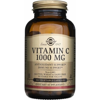 Solgar Vitamín C 1000 mg 100 rastlinných kapsúl
