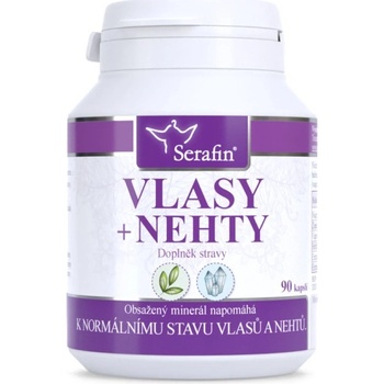 Serafin Vlasy prírodné kapsule 90 ks