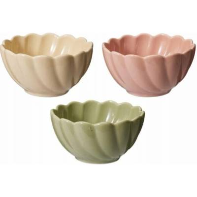 Excellent Houseware Sada 3 květinových misek 150 ml