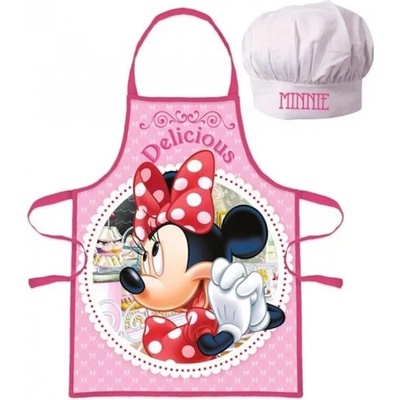 Euroswan zástera s kuchárskou čiapkou Minnie Mouse Disney motív Delicious