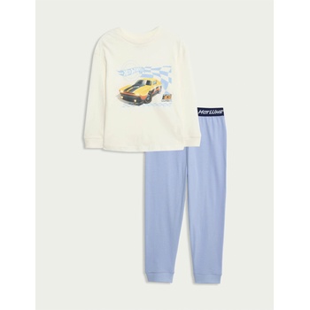 Marks & Spencer Комплект пижами от чист памук с мотив Hot Wheels (2-8 години) Marks & Spencer син Marks & Spencer | Sin | Момчешки | 2-3 години