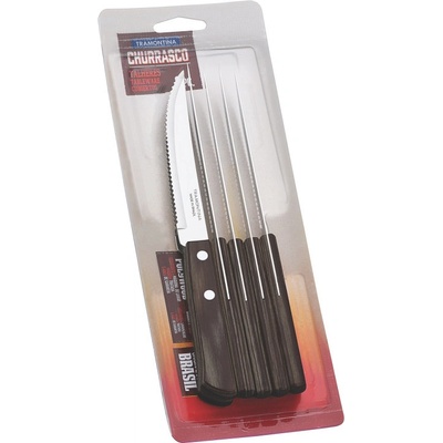 CHURRASCO nůž steakový tmavé dřevo 6ks