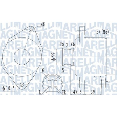 Alternátor MAGNETI MARELLI 063731942010
