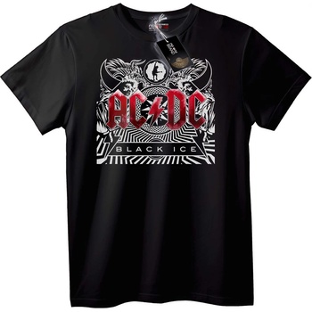 NOONEBRAND Тениска AC/DC Черен Лед - 4XL, White