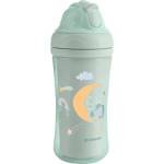 KikkaBoo Чаша със силиконовa сламка 220мл Moony me Mint (31302030080)