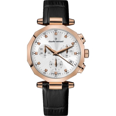 Claude Bernard Дамски часовник Claude Bernard Dress Code Chronograph - 10251-37RCN-AIR (10251-37RCN-AIR)