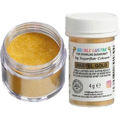Sugarflair Jedlá prachová perleťová farba Pastel Gold 4g
