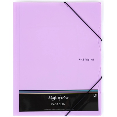 Karton P+P Sloha s gumou A4 PP PASTELINI fialová – Zboží Mobilmania