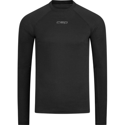 CEP Дамско мериносово термобельо CEP Women's Core Run Merino Base Layer L/S Merino base layer - Black (115-2512-0114)