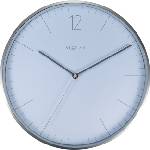 NeXtime Стенен часовник Essential Silver бял (3254WI)