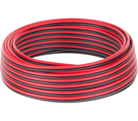 Cabletech 2x0,75 mm černo-rudá