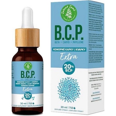C.B.D. Konopné kapky s BCP 20 % obsahem BCP 30 ml