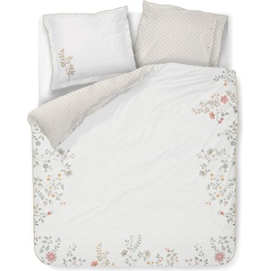 Pip Studio Двоен комплект спално бельо CAMPO DE FLORES 200 x 220 см, бял, памук перкал, Pip Studio (PIP327544)