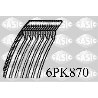 Ozubený klinový remeň SASIC 6PK870