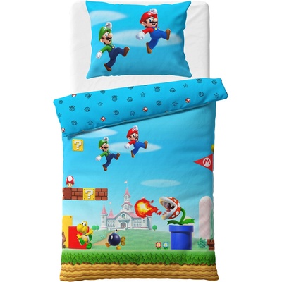 TipTrade bavlna obliečky Super Mario Bros 140x200 70x90