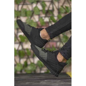 Riccon Унисекс спортни обувки 00121975 - Черни с Каки #326134 (326134_Черно)