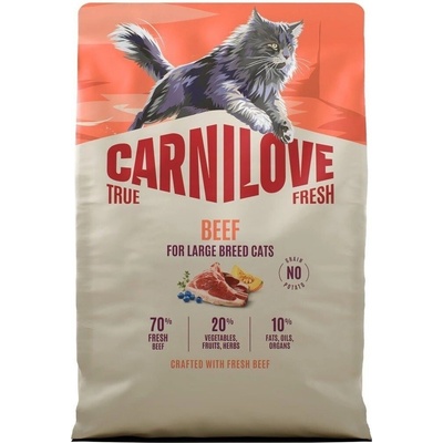 CARNILOVE TRUE FRESH Cat Dry Beef for Adult Large Breeds 2 kg
