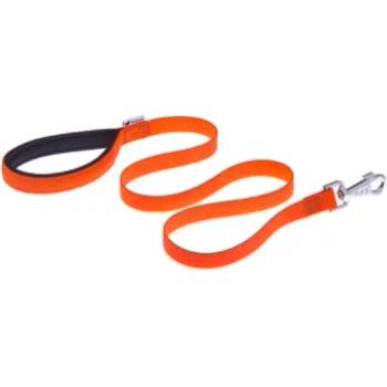 Ferplast Daytona - Повод за кучета с ергономична форма на дръжката, 20мм. /120 см. - оранжев