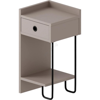 ASIR GROUP Нощно шкафче sony в цвят таупе (as3269)