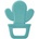 BabyJem Чесалка за зъби BabyJem - Cactus, Green (628)