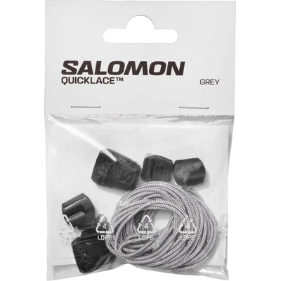 Salomon Връзки за обувки Salomon Quicklace Kit Laces - Silver. / Black / Black - размер One Size (209-0320-0411)