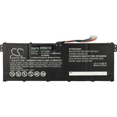 VHBW Батерия за Acer Aspire 5 A517 / Spin 3 SP315 / Swift 3 SF314, AC14A8K, 15.2 V, 3000 mAh (889001042)