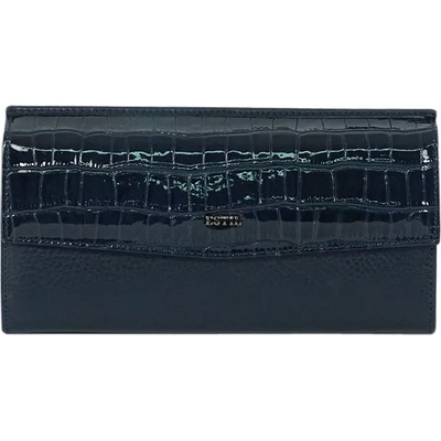 Дамски портфейл естествена кожа 2761 син