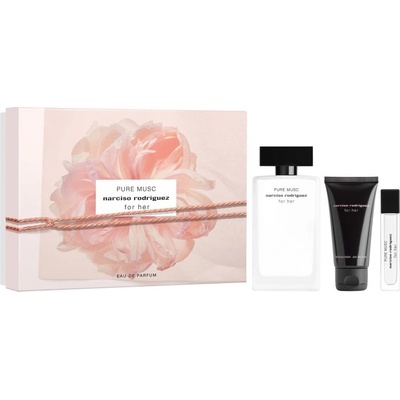 Narciso Rodriguez For Her Pure Musc Подаръчен комплект за жени Размер EDP 100 ml + EDP 10 ml + 50 ml лосион за тяло