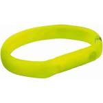 TRIXIE flash light band USB L-XL - USB Светещ нашийник за кучета -1.8X70см цвят жълт