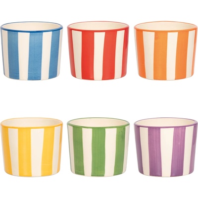 Zafferano Чаши Lido Righe раирани 230 мл 6 бр (RIG0199)