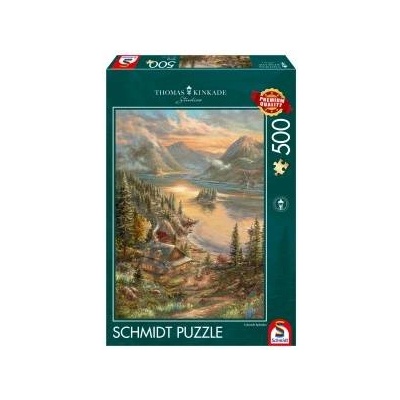 Schmidt Spiele Puzzle PQ 500 Thomas Kinkade on Lake G3