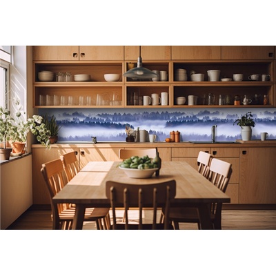 DIMEX ART Фототапет за кухня - мъгла между дърветата 420 x 60 см