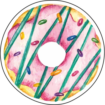 Pískacia koženková nášivka Koženková pískacia nášivka DONUT Velkost: PÍSKLE! malé
