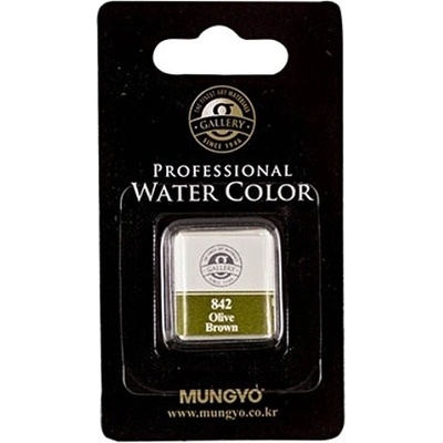 Akvarel v půlpánvičce Mungyo 842 Olive brown