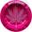 Best Buds Метален Пепелник Pink Weed Leaf (610863)