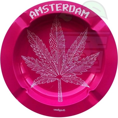 Best Buds Метален Пепелник Pink Weed Leaf (610863)
