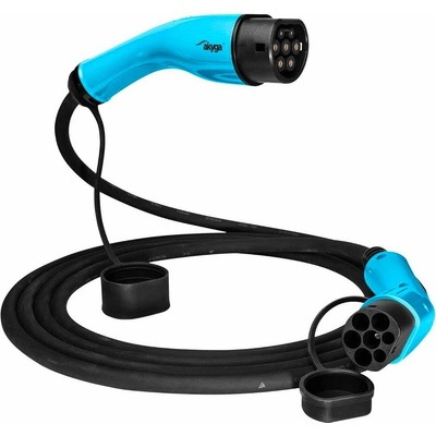 Akyga Kabel napájecí pro elektromobily Type2 Type2 3 fáze 32A 22kW 6m – Sleviste.cz