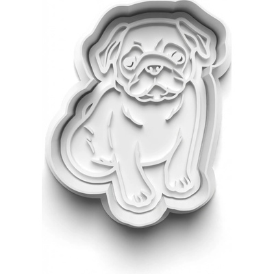 Vykrajovačka - Pug 9x7 cm