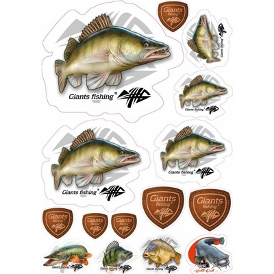 Giants Fishing Mix nálepiek Zubáč 15ks